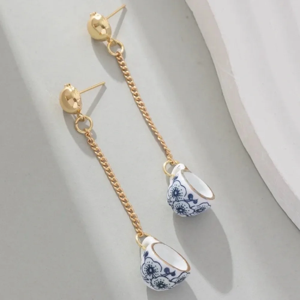 Portofino Teacup Dangle Earrings - Picture 2 of 3